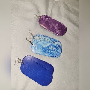 Women's Native American slab earrings